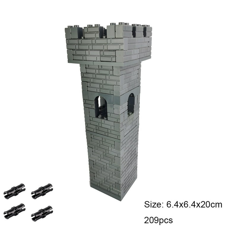 Medieval Lion Knights Church Building Kit, Medieval Series Building Set,  Compatible with Lego (1449PCS)