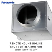 Panasonic WhisperWarm Ceiling Mount Bathroom Exhaust Fan with LED Light & Heater, 50-80-110 CFM, FV-0511VHL1
