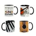 thumbnail image 4 of Toystoory Taza de cerámica para beber, amplio y mano de obra fina, oficina, familia, taza para beber, café y agua Kits de desorden para acampar guitarra 2, 4 of 6