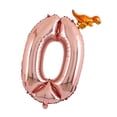 thumbnail image 4 of Globos con números en oro rosa, juguetes para niños adultos, decoración para fiestas de cumpleaños infantiles 0 cero, 4 of 6