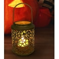 thumbnail image 5 of Fiudx Farol de Mano de Hierro, Candelabro de Hierro Forjado, Diseño de Luz Led, Asa Compacta, Elegante Decoración para El Hogar, Ideal para Sala de Estar y Dormitorio, 1 Farol Hueco, 107 G de Peso., 5 of 5