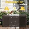 thumbnail image 2 of Homall 100 Gallon Outdoor Box Deck Plastic Resin Storage Box, Dark Brown, 2 of 7