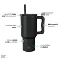 thumbnail image 5 of Simple Modern 30 fl oz Insulated Stainless Steel Trek Tumbler with Straw Lid | Midnight Black, 5 of 8