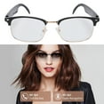 thumbnail image 3 of Gafas De Traducción AI, Gafas De Traducción Con Marco Dorado, Micrófono Con Reducción De Ruido Magnético Para Conversaciones Cotidianas, 3 of 7