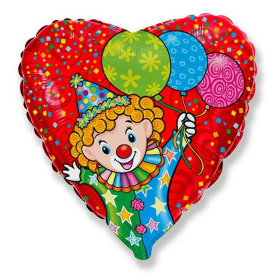 18 inch Happy Clown Foil Mylar Balloon - Party Supplies Decorations
