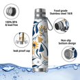 thumbnail image 4 of Floral 29oz Stainless Steel Insulated Thermos with Tea Filter, 360° Printed Travel Bottle, Leakproof BPA-Free,Anti-Slip Base, 304 Inner & 201 Outer, Vacuum Cup,Thanksgiving,Christmas, Spring,Flower, 4 of 6