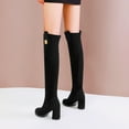 thumbnail image 5 of Mepaouo Over The Knee Boots for Women Heel Platform Thigh High Sexy Long Tall Boots(Black,5.5), 5 of 6