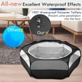 thumbnail image 4 of Corralito Pawaboo para Animales Pequeños, Jaula Impermeable y Tienda Negra, 4 of 8