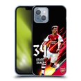 thumbnail image 1 of Head Case Designs Officially Licensed Arsenal FC 2021/22 First Team Granit Xhaka Soft Gel Case Compatible with Apple iPhone 14, 1 of 7