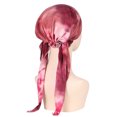 thumbnail image 5 of ZHENHONG Turbans for Women Floral Printed Headwrap Hat Muslim Slouchy Beanie Cap Casual Tie Dye Headwear Wine, 5 of 5