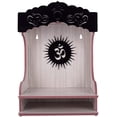 thumbnail image 2 of CrazyInk Wooden Readymade Wall Hanging Puja Temple for Home God Stand for Pooja Room Mandir Wood Devghar Stand for Office and Shop Crazyink-394, 2 of 7