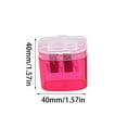 thumbnail image 3 of PEONAVET Pencil Sharpener Transparent Pencil Sharpener School Supplies Candy Color Pencil Planer, 3 of 5