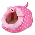 thumbnail image 1 of Miangastore Small Pink Pig Design Mini Warm Pet Cushion Pad Bed for Hamster Hedgehog Squirrel Mice Rats and Small Animals Size S, 1 of 8