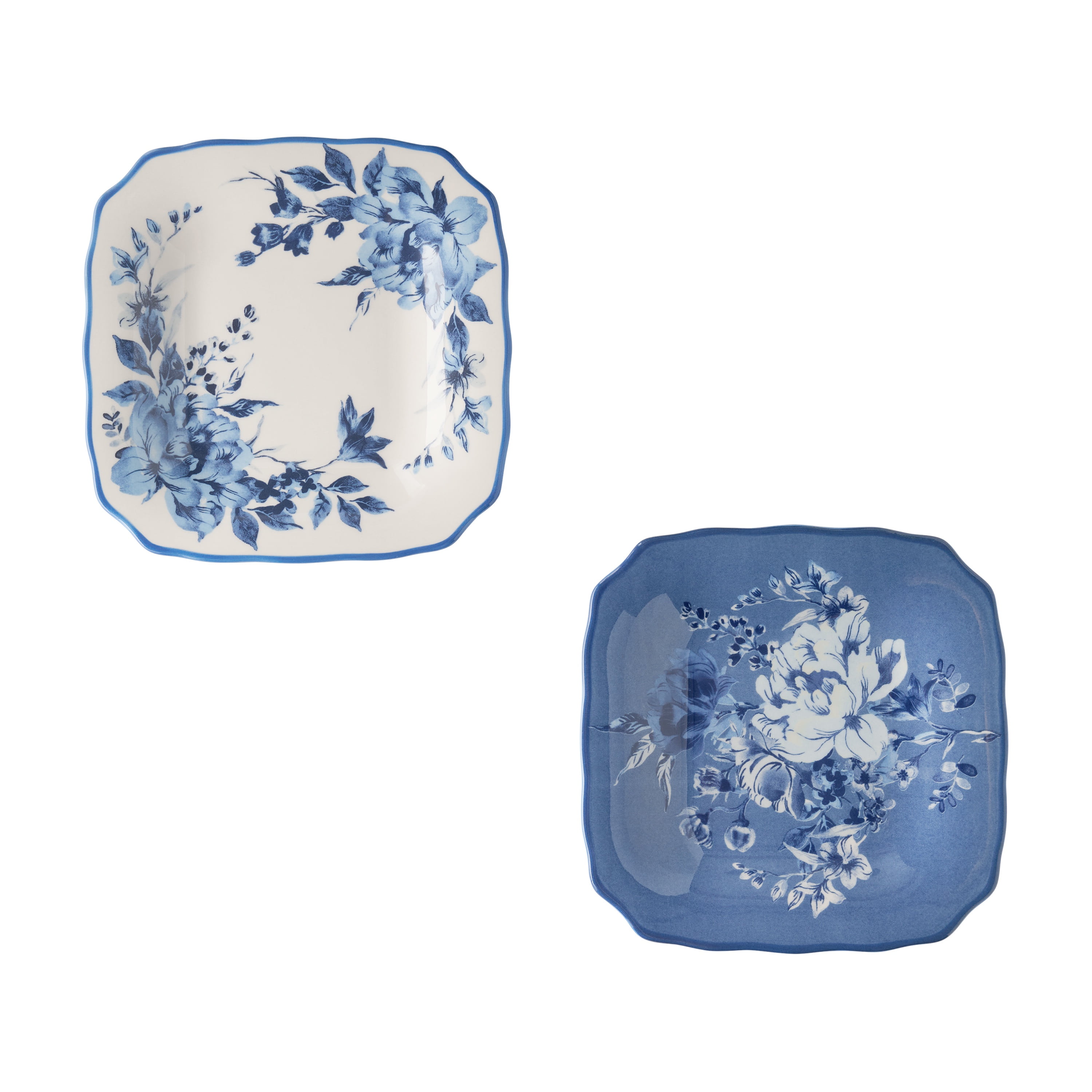 The Pioneer Woman Delilah Stoneware Appetizer Plates, Blue, Set of 6