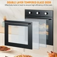 thumbnail image 6 of 24" Built-In Single Wall Oven, Black Electric Convection Oven with 8 Cooking Functions, 108 Smart Menus & Mechanical Knobs, 6 of 9