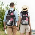 thumbnail image 7 of Defioc Ribbon Breast Cancer Awareness for Canvas Backpack,Travel Rucksack Unisex Knapsack Laptop Backpack for Work & College -Small, 7 of 7