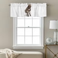 thumbnail image 3 of Donkey Sitting on The Toilet Thinking Valance Curtain Abstract Funny Animal Window Valances Rod Pocket Short Curtains Window Treatments for Kitchen Bedroom Bathroom Laundry 56" x 16", 3 of 9