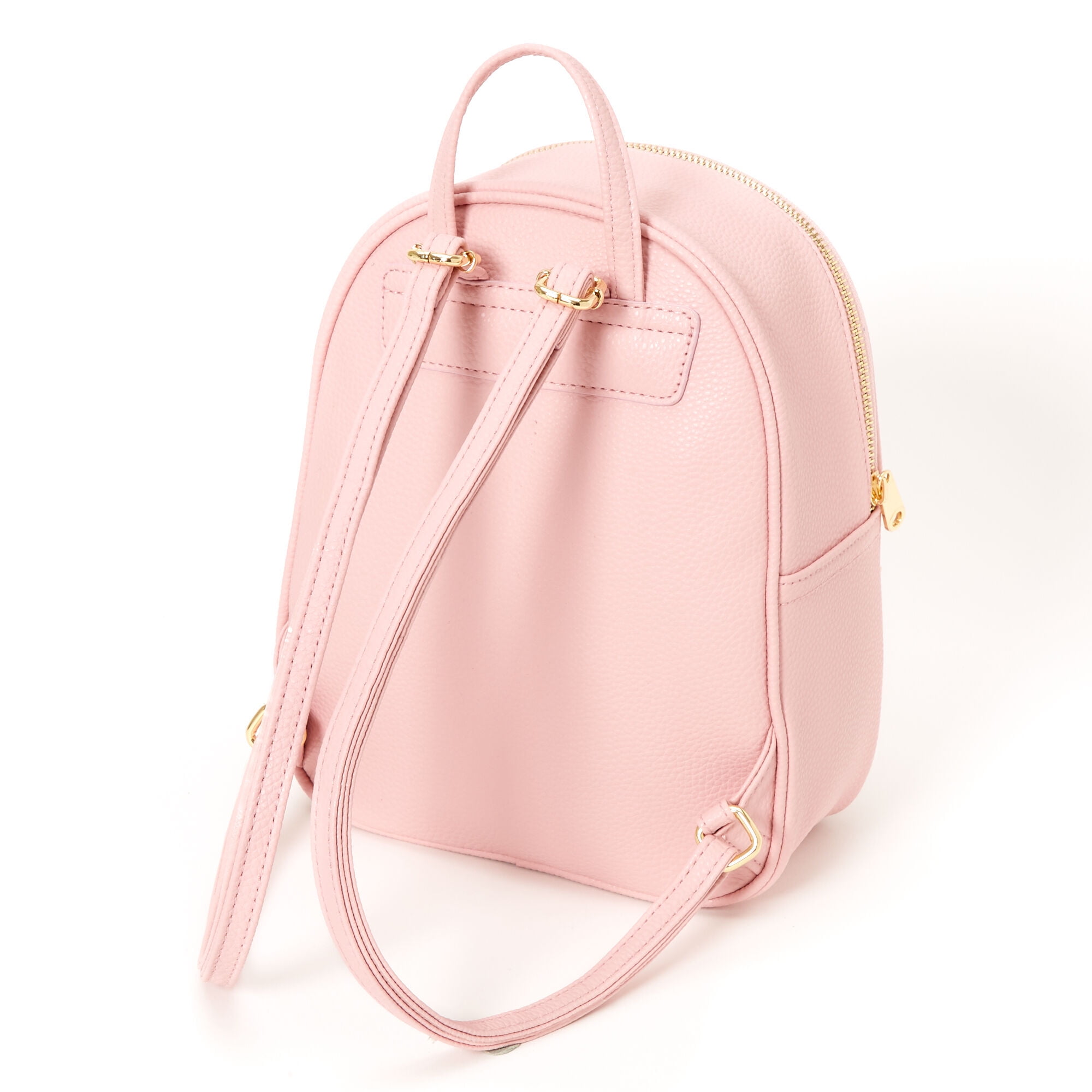 Pink mini backpack purse discount