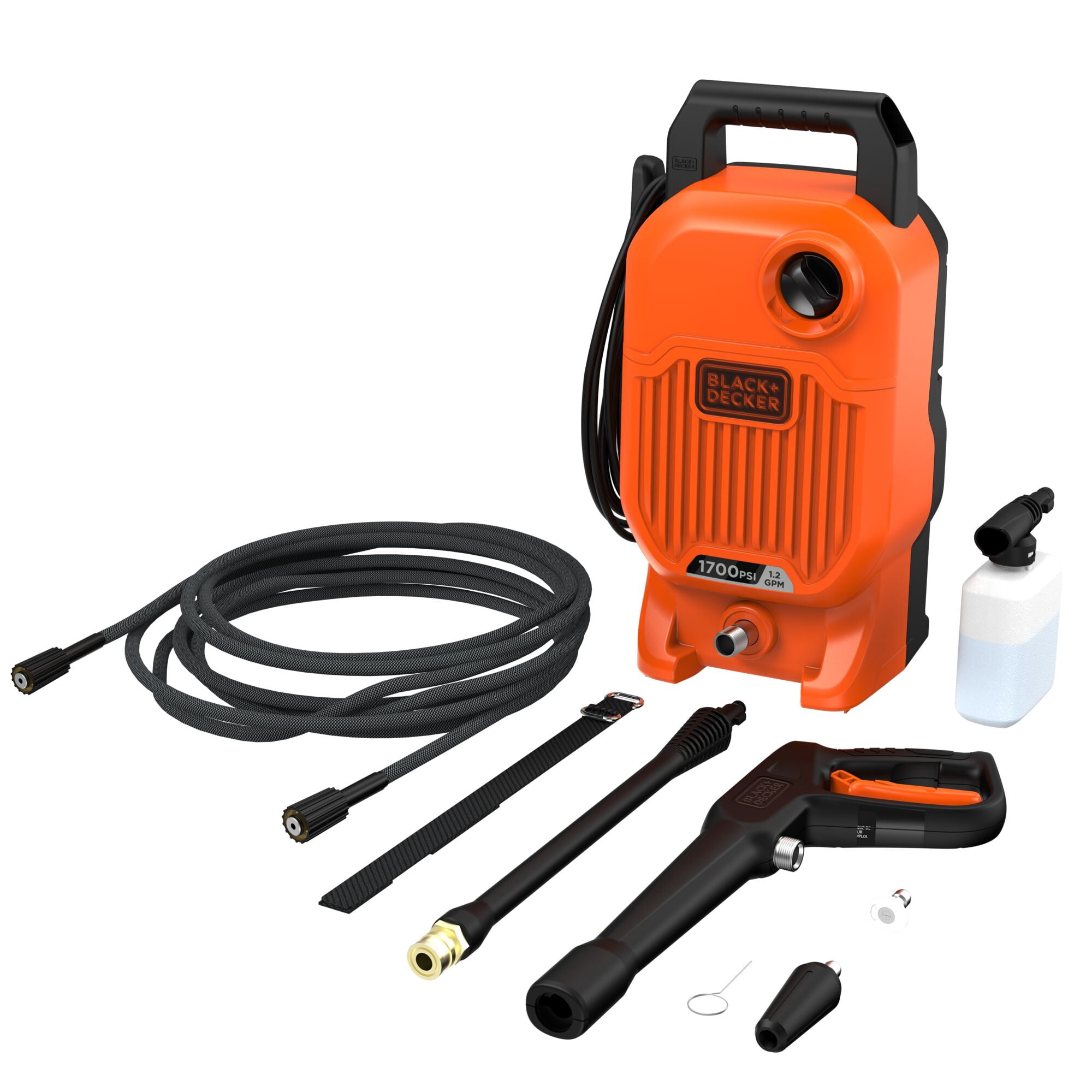 BLACK+DECKER 1700 PSI at 1.2 GPM Electric Pressure Washer
