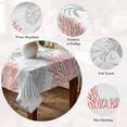 thumbnail image 5 of Teal Red Crab Coastal Table Cloth Waterproof Tablecloths, Summer Coral Nautical Tablecloth Dining Table Cover for Kitchen Party Tabletop Outdoor, Rectangle Tablecloth 52x70 Inch, 5 of 9