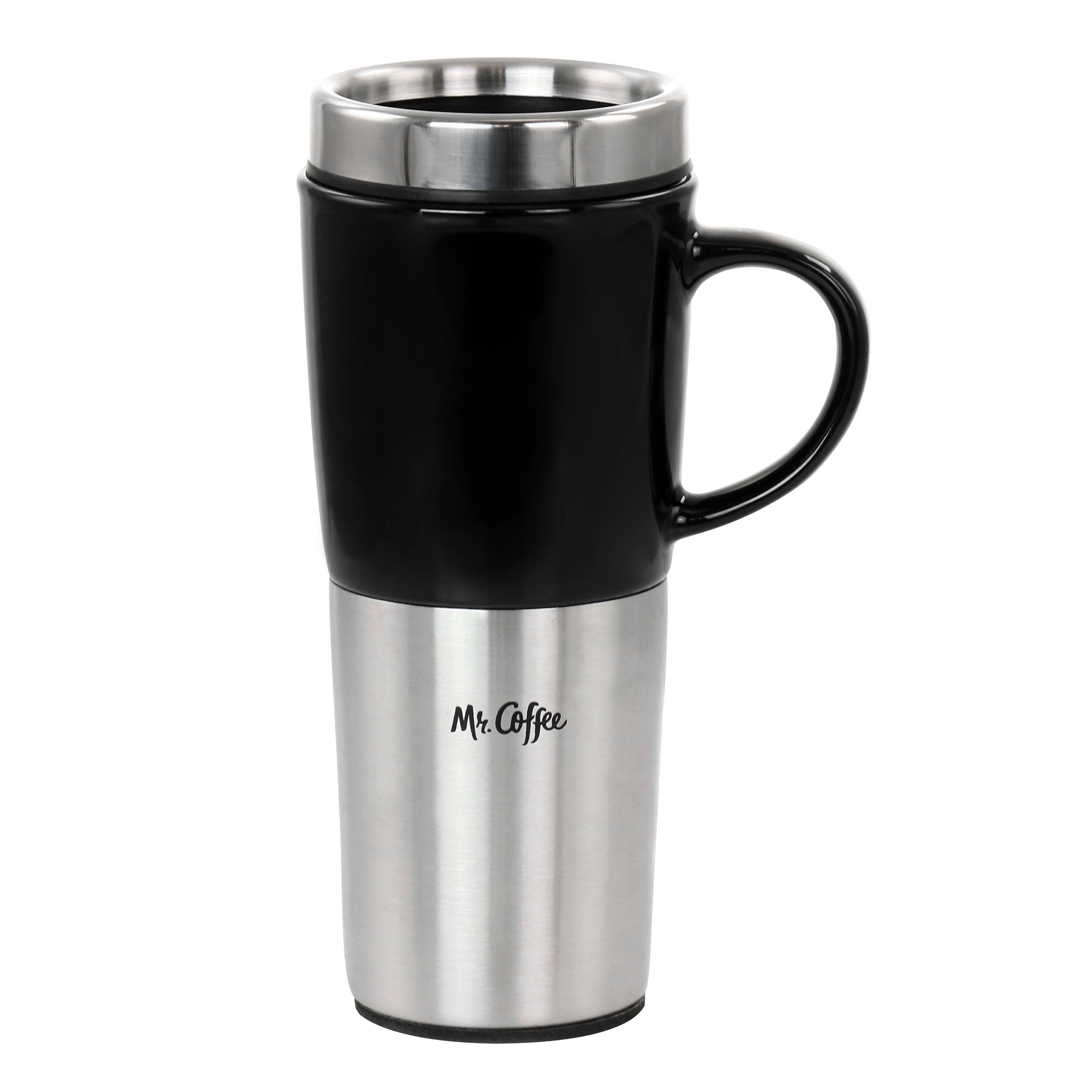 Mr. Coffee 14 oz Stoneware Assorted Travel Mugs set of 3 - 14 oz -  Walmart.com