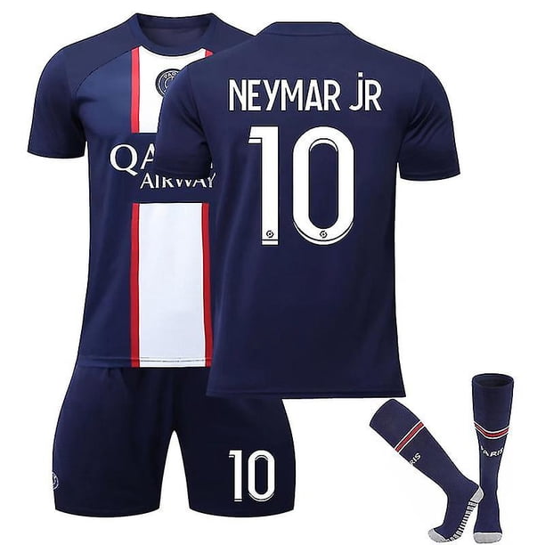 2023-2024 Conjunto de camiseta de fútbol local Kit de entrenamiento de fútbol para adultos y niños-22-23 Neymar jr 10-adultos S (165-170 CM) Computadora Computadora Computadora portátil
