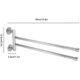 thumbnail image 3 of Stainless Steel Towel Rack, Swing Out Rotating Wall Mounted Towel Shelf Space Saving Towel Bar, 3 of 5
