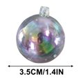 thumbnail image 2 of Luoshdecor Christmas Ball Ornaments, Christmas Tree Ball Iridescent Bubble Shatterproof Plastic Hanging Decor for Xmas New Year Birthday Party 1.4 in, 2 of 5