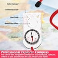 thumbnail image 3 of Zshan Map Navigation Compass (11.5 x 5.5 cm) Directional Compass Boy Scout Compass Hiking Compass, Adjustable Tilt Angle, Used for Expedition Map Reading, Navigation, Orienteering and Survival, 3 of 5