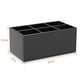 thumbnail image 2 of Organizador de brochas de maquillaje HIIMIEI, acrílico negro, 6 ranuras, 2 of 7