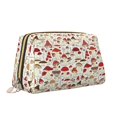 thumbnail image 2 of Cauagu Cartoon Mushrooms Print Large Cosmetic Bag,Portable Cosmetics Pouch Travel Makeup Bag Large Capacity Travel Makeup Case Organizer Makeup Brush Organizer, 2 of 8