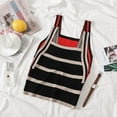 thumbnail image 5 of Women's Summer Camisole Striped Contrast Color Wear Slim Knitted Tank Tops, 5 of 5