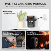 Jackery Explorer 300D Portable Power Station With 40W Solar Panel , 280Wh LiFePO4 Battery , 300W Output with Multi-Device Charging, Fast Recharge, Compact Power Solution for Outdoor & Emergency Use