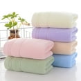 thumbnail image 4 of Nvzi Toalla corporal absorbente, 2 toallas azules - 74*34 cm. Toalla de algodón premium, suave y de secado rápido para uso diario, ideal para el baño y la ducha., 4 of 5