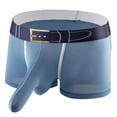 thumbnail image 1 of Lovzfmll Men's Underwear, Solid Color Stretchy Sports Boxers, Breathable Comfort Boxer Briefs, 1 of 2