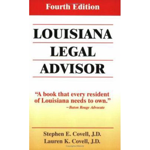 Pre-Owned Louisiana Legal Advisor (Paperback) 0935773835 9780935773835