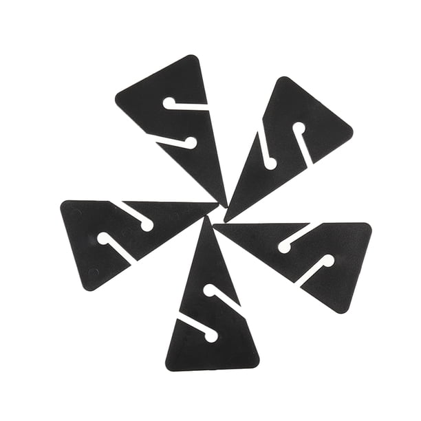 Wosthever 5 uds Logos geometría tres plástico señal segura que indica pequeño ligero reemplazo de señal bajo el agua Deportes acuáticos Negro