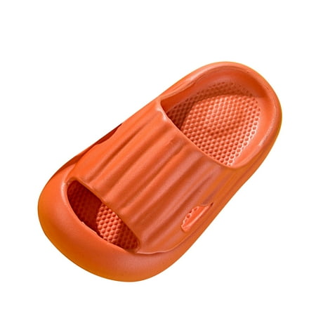 

Ketyyh-chn99 Toddler House Slippers Boys and Girls Slippers Sandals Children s Cute Non-Slip Slippers EVA Cloud Slippers Comfortable Soft Lightweight Sandals Orange 6 Years