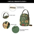 thumbnail image 4 of FORMRS Crossbody Bag for Women Quilted Travel Shoulder Cell Phone Purse with Chain Strap Handbag, Yellow Christmas Gingerbread, 4 of 7
