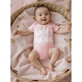 thumbnail image 5 of BemeyourBBs Baby Girls Romper, Short Sleeve Letters Print Summer Bodysuit, 5 of 8