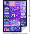 thumbnail image 2 of 9 Year Old Girl Birthday Gift Ideas Throw Blanket, 9th Birthday Gifts for Girls, Happy 9th Birthday Decorations, Best Birthday Gifts for 9 Year Old Girls Daughter Bestie Sister 50" x 60", 2 of 5