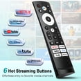 thumbnail image 3 of Replacement Remote Control for Hisense Smart Google TV, for Hisense UHD 4K ULED Google TVs, Replacement for 43A6H 43A65H 43A68H 50A6H 50A65H 50A68H 55A6H 55A65H 55A68H 65A6H 65A65H 65A68H 75A6H, 3 of 6
