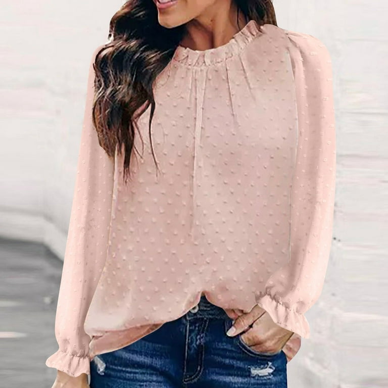 KIJBLAE Savings Fashion Sweatshirts for Women Long Sleeve Blouse