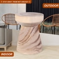 thumbnail image 6 of Wooden side table, wooden stump side table, natural paulownia round coffee table, wooden stump stool, natural paulownia hand-carved, suitable for living room, bedroom, garden, terrace, 6 of 7