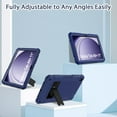 thumbnail image 5 of AVAWO Case for Samsung Galaxy Tab A11+ Plus/A9+ Plus 2026/2023 11-Inch, Shockproof Rugged Case Cover with Kickstand for Men Kids Toddler Boys Girls, Navy+Black, 5 of 7