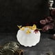 thumbnail image 4 of Figurina de calabaza de cristal soplada a mano, calabaza de cristal, coleccionable, decoraciones de Halloween Acción de gracias, blanco, 4 of 6