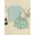 thumbnail image 4 of Hirigin Toddler Baby Boy Clothes 0 6 12 18 Months 2T 3T Summer Outfits Short Sleeve Dinosaur T-Shirt  Shorts Set, 4 of 8