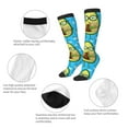 thumbnail image 6 of Balery Avocado With Glasses Fun Novelty Socks Men'S Women'S Crew Socks Funny Crazy Novelty Socks Quirky And Cool Socks, 6 of 9