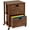 Mocha, variant on Best Choice Products Vertical Rolling File Cabinet for Home, Office w/ Rubberwood Frame, Locking Caster Wheels - Natural
