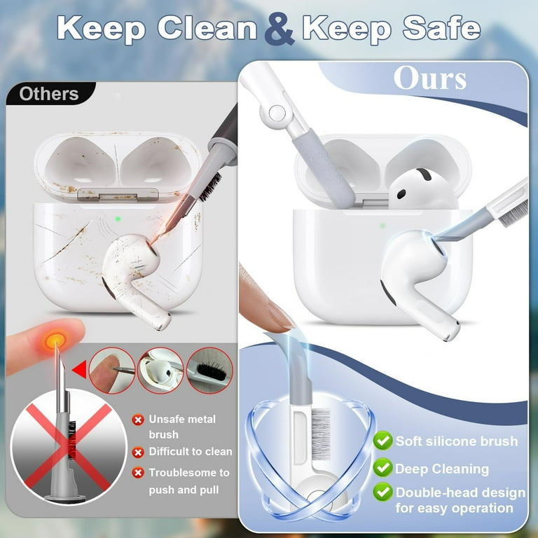 Custodia AirPods 4 2024 Nemteur - Silicone Con LED, Moschettone, Design Avocado - Foto 9